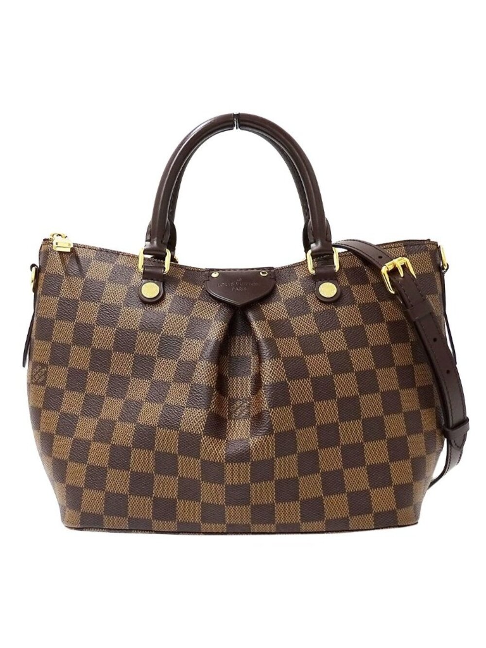 Louis Vuitton Damier 2-Way Shoulder Bag Sienna PM Brown
